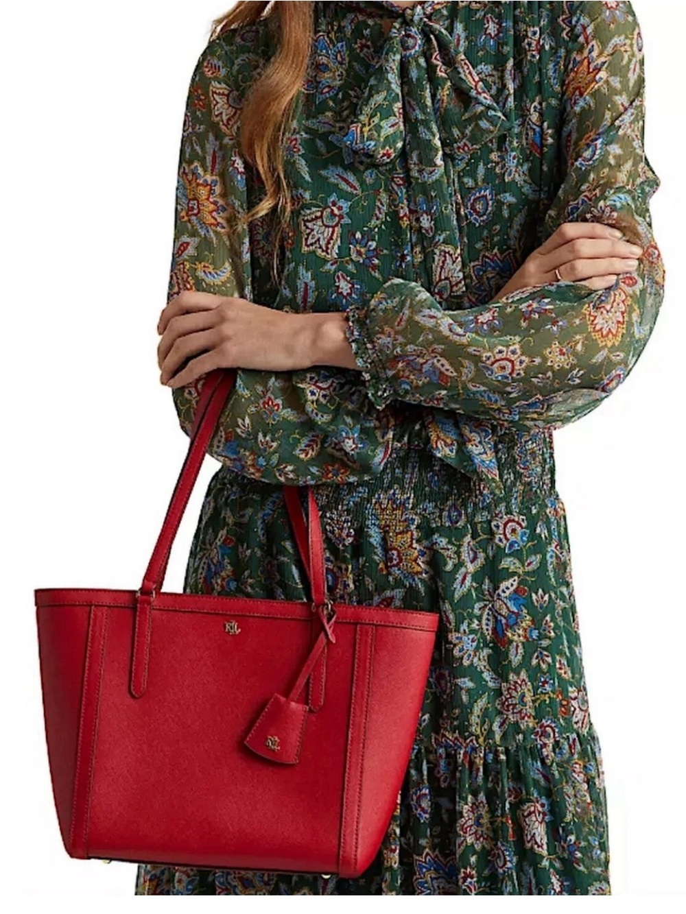 Crosshatch Leather Medium Clare Tote bag